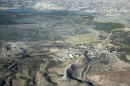 An aerial view of Candelaria, Texas, one of the small Big Bend area border communities that would be impacted by the Trump administration’s plan for a border wall through the region.
