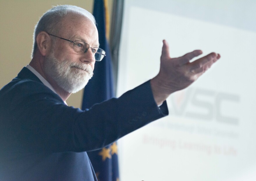 EVSC Superintendent David Smith said he leaned on his faith during the tough times as district leader. "Not every decision is easy, not every decision is fun, not every decision makes everybody happy," he said. "But those most challenging decisions, there is a calm and a peace that just came over me. God showed me the way."