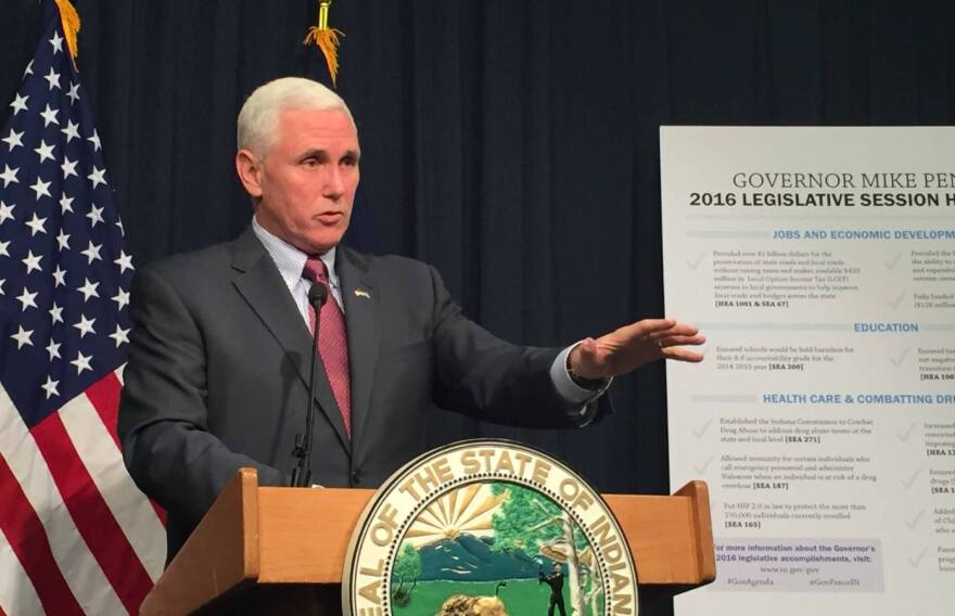 Gov. Mike Pence is on the shortlist to be Trump's VP choice.