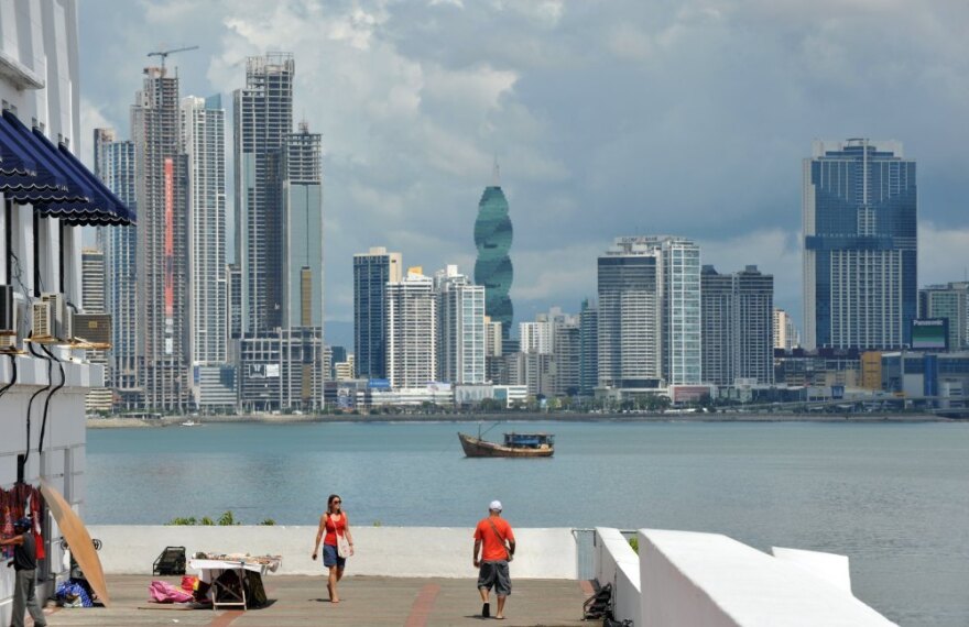 Tourists visit the San Felipe neighborhood in Panama City in December 2011. Panama is experiencing record economic growth, but many fear the benefits aren't trickling down to the poor. 