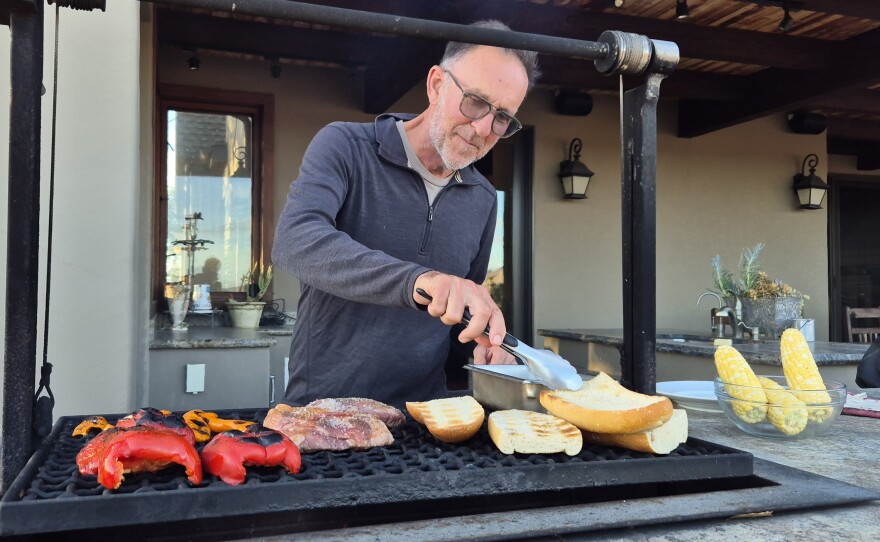 Brian Talley of Talley Farms and Talley Vineyards is a lover of food and a dab hand at the BBQ!