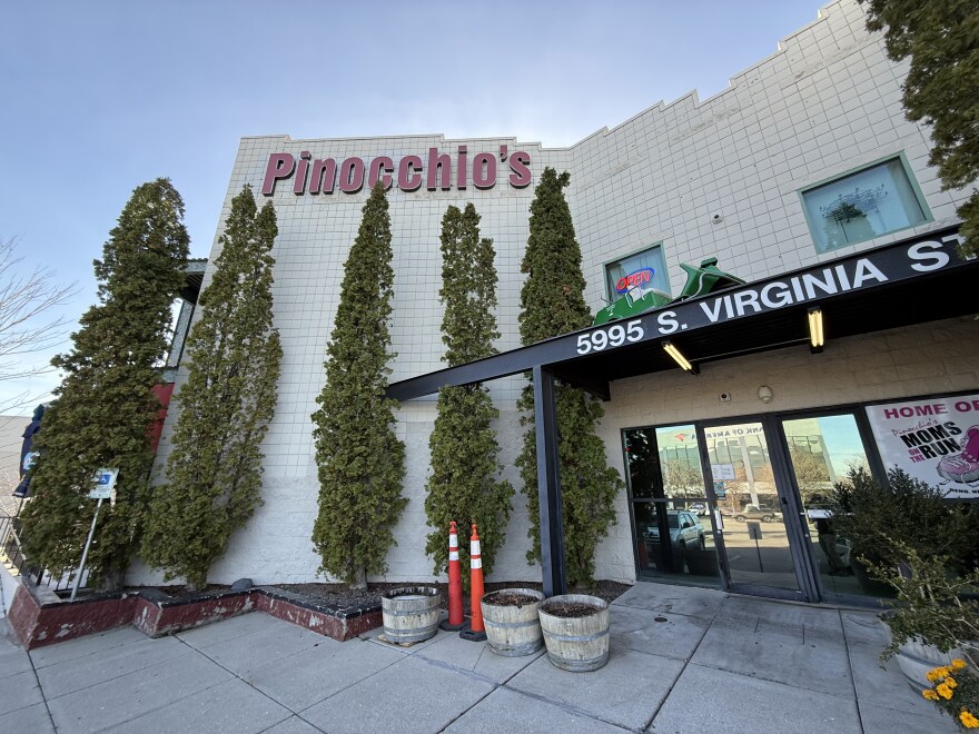 Exterior of a restaurant.