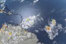 Satellite photo of the Atlantic basin on August 16, 2026.