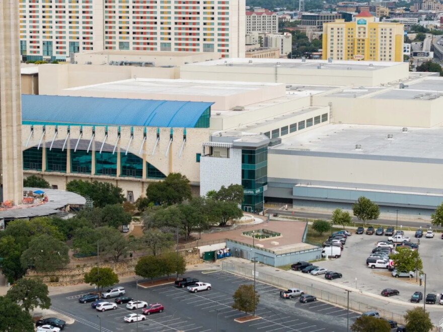 The Henry B. Gonzalez Convention Center and Hemisfair area seen on Oct. 26, 2026.