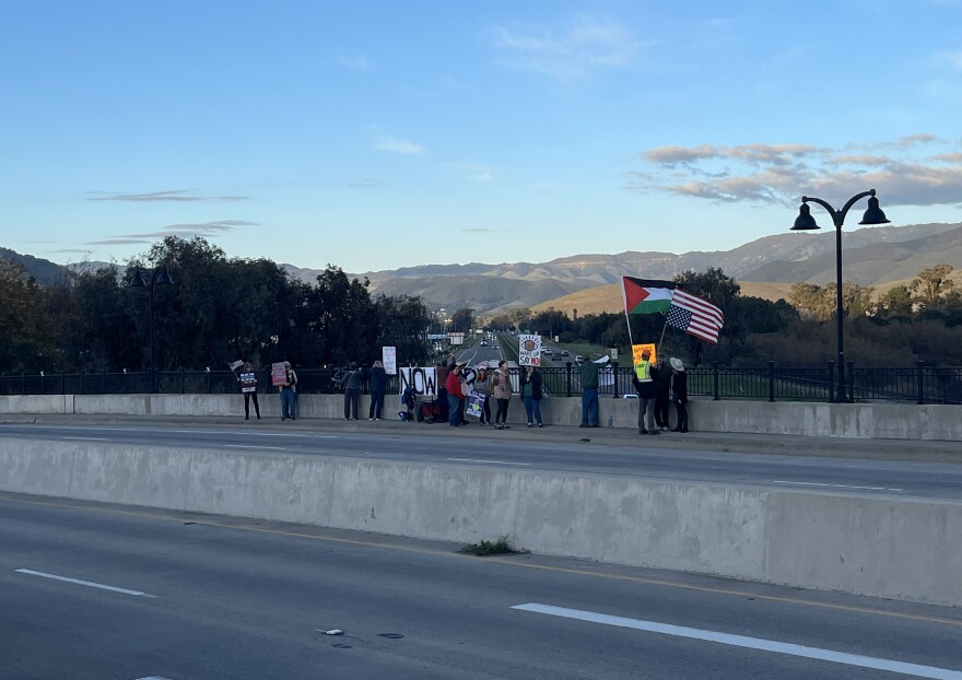 Whitney Weddell called the demonstration denouncing President Trump’s attacks in Venezuela “very grassroots.”