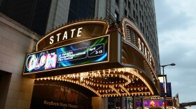 The marquees in Playhouse Square light up for the fest