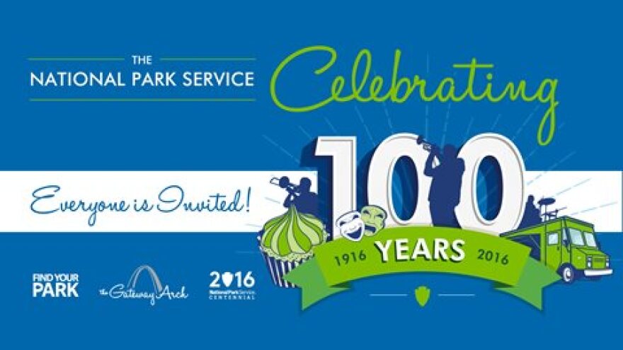 National Park Service, Gateway Arch 100 years logo