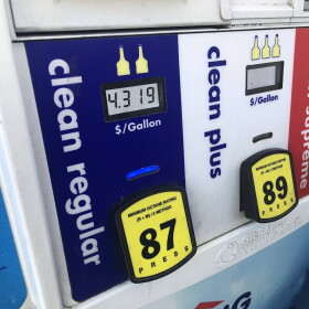 A gas pump in WMass.