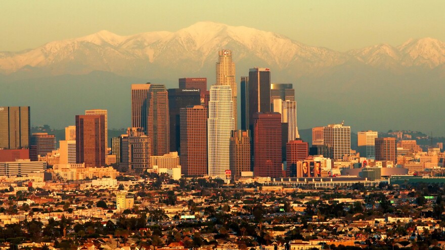 Many streets boast a panoramic view of the Los Angeles skyline from the Baldwin Hills and Rachel Howzell Hall's View Park neighborhood.