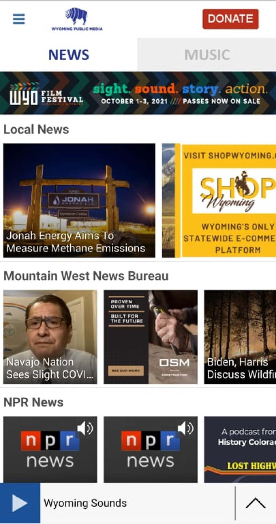 Wyoming Public Media Mobile App | Wyoming Public Media