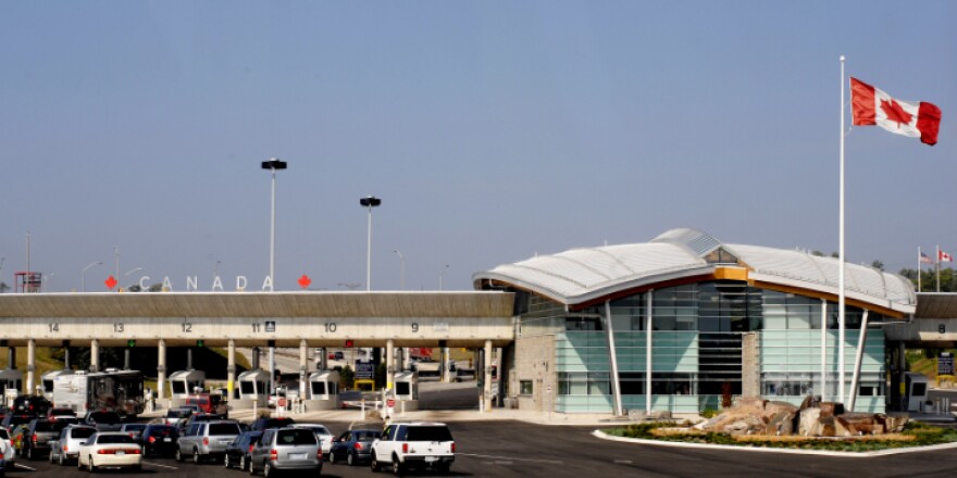 The Canadian Border checkpoint at the Peace Bridge