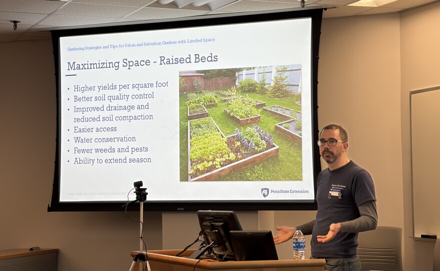 Jason Kilgore provided tips for maximizing space in your garden.