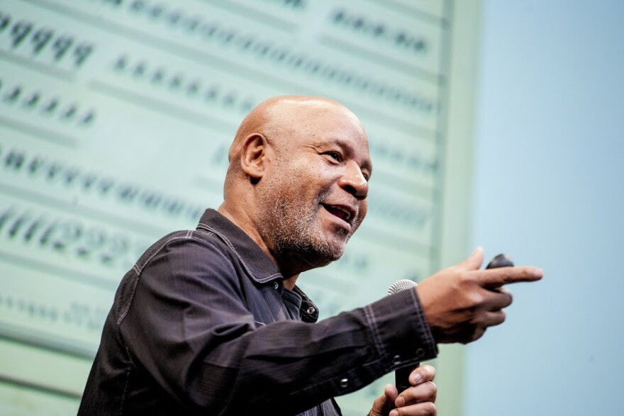 Emory Douglas speaking at Typo San Fransisco 2014