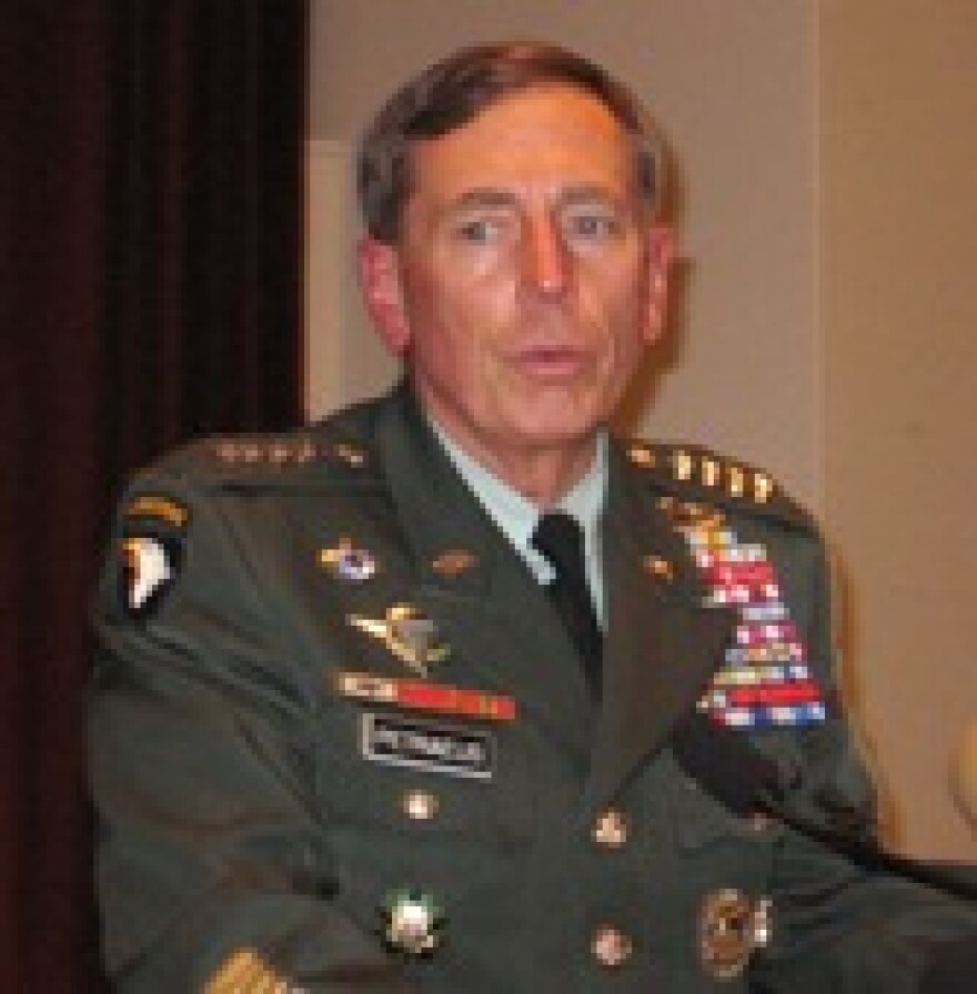 General David Petraeus speaks of Korean War veterans at Independence, MO.