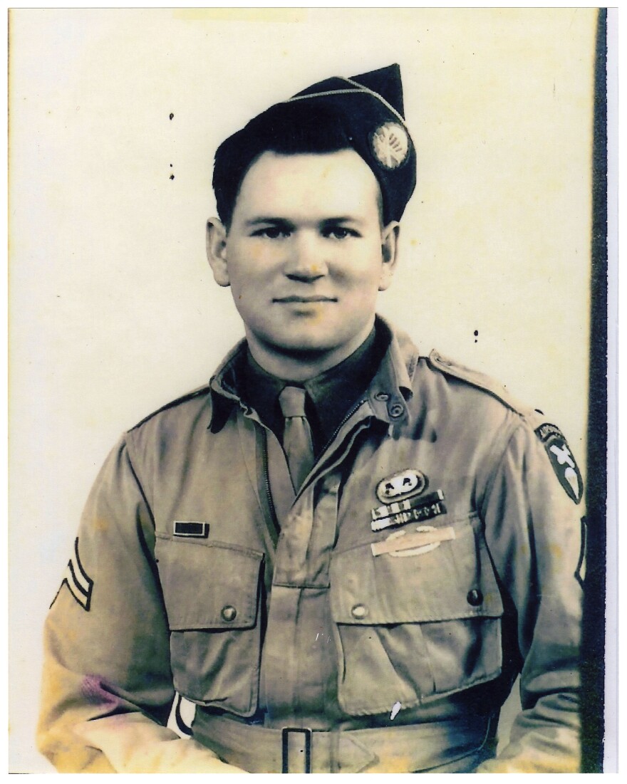 Portrait of Kenneth "Rock" Merritt taken during World War II