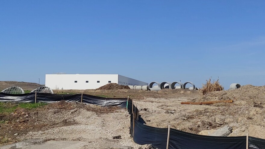 An existing Foxconn building on the new manufacturing property outside Milwaukee.