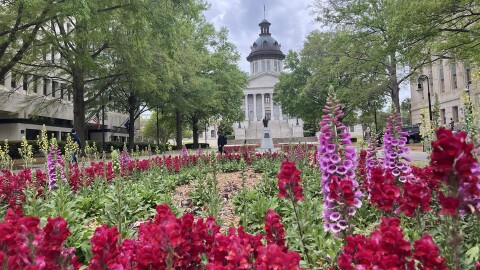 Outside of the South Carolina Statehouse on March 31, 2026.