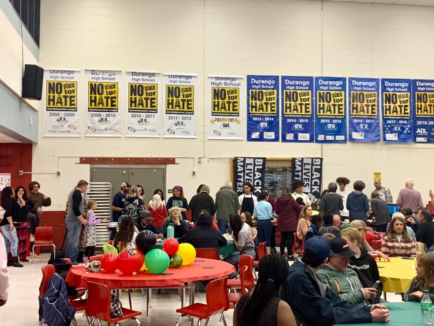  Over 130 students, faculty, family members, and community members attended Black Student Alliance's Soul Food Dinner at the Durango High School gymnasium.