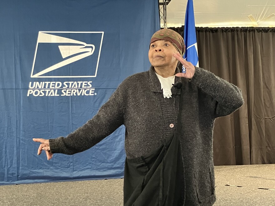 Actress Millicent Sparks portrays Harriet Tubman. Photo by John Lee/WYPR.