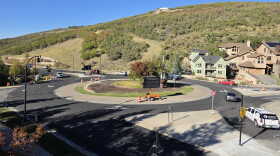 UDOT will finish striping and reinstall the median on the Marsac Roundabout in fall 2026.