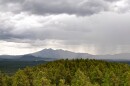 A storm near the San Francisco Peaks and over Flagstaff, Aug. 21, 2013.