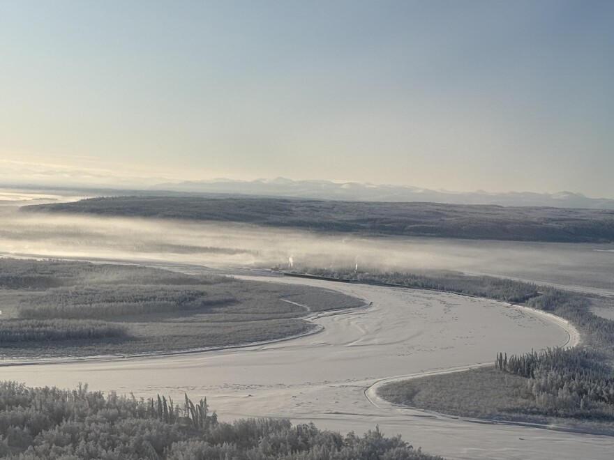 Circle from the air. (Patrick Gilchrist, KUAC)
