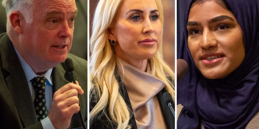 Republican Rep. Martin McLaughlin, Republican Sen. Darby Hills, and Democratic Rep. Nabeela Syed are vying for seats in Chicago’s suburbs.