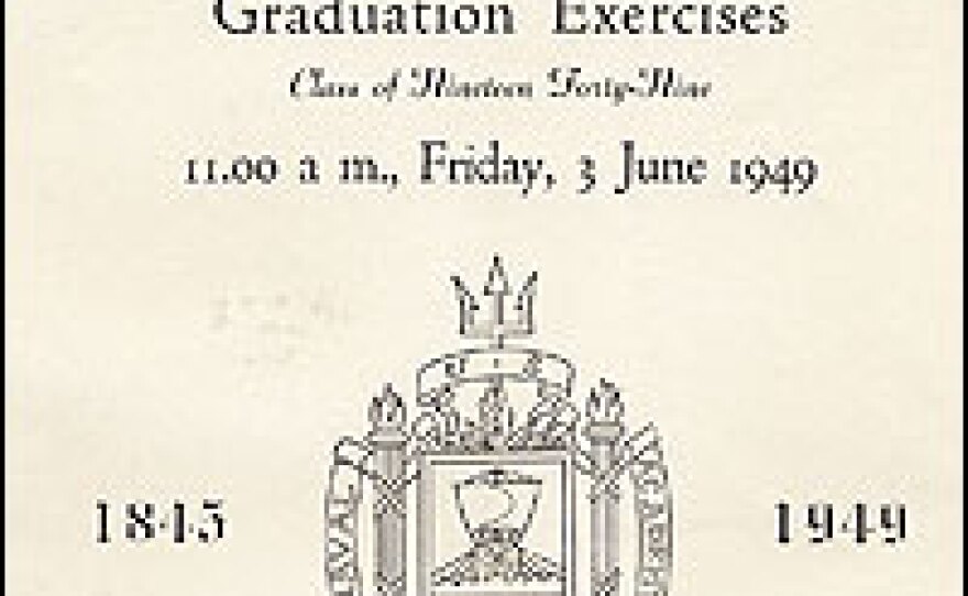 Program cover for Brown's commencement ceremony shows it took more than a century for the first black to graduate from Annapolis.