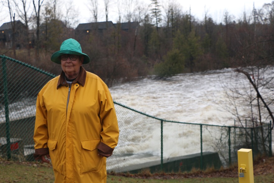 Leslie Meyers, dam operator for Antrim County at the Bellaire Dam (Photo : Austin Rowlader/IPR News)