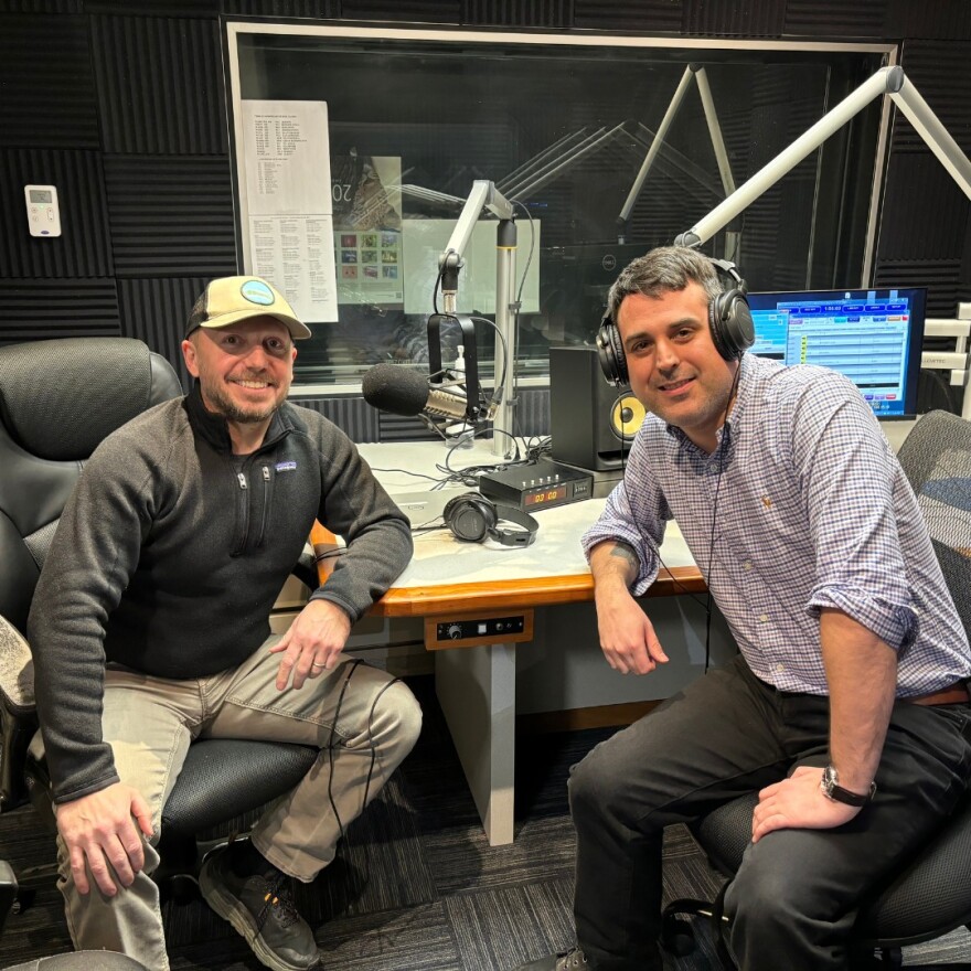 New York State Department of Environmental Conservation Commissioner Basil Seggos and WAMC's Lucas Willard