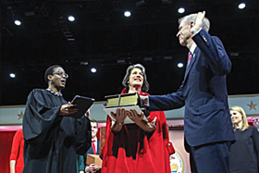 Judge Sharon Johnson, Diana Rauner and Gov. Bruce Rauner