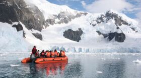 Antarctica is visited by as many as 74,000 tourists each year.