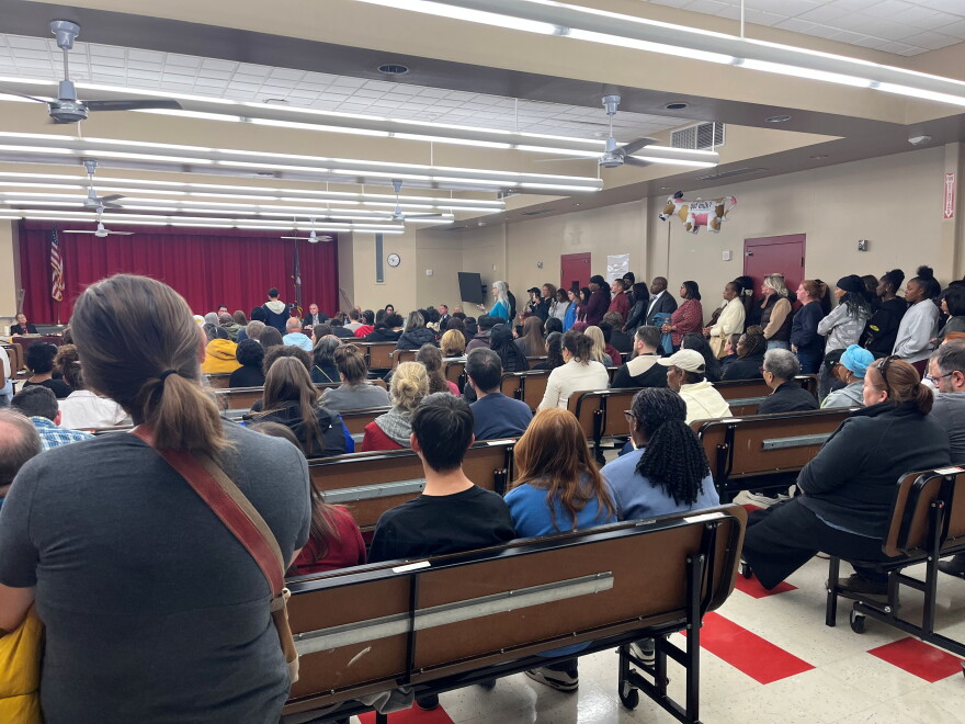 Hundreds of students and community members attended Tuesday night's South Colonie Board of Education meeting. Many described other racist incidents.