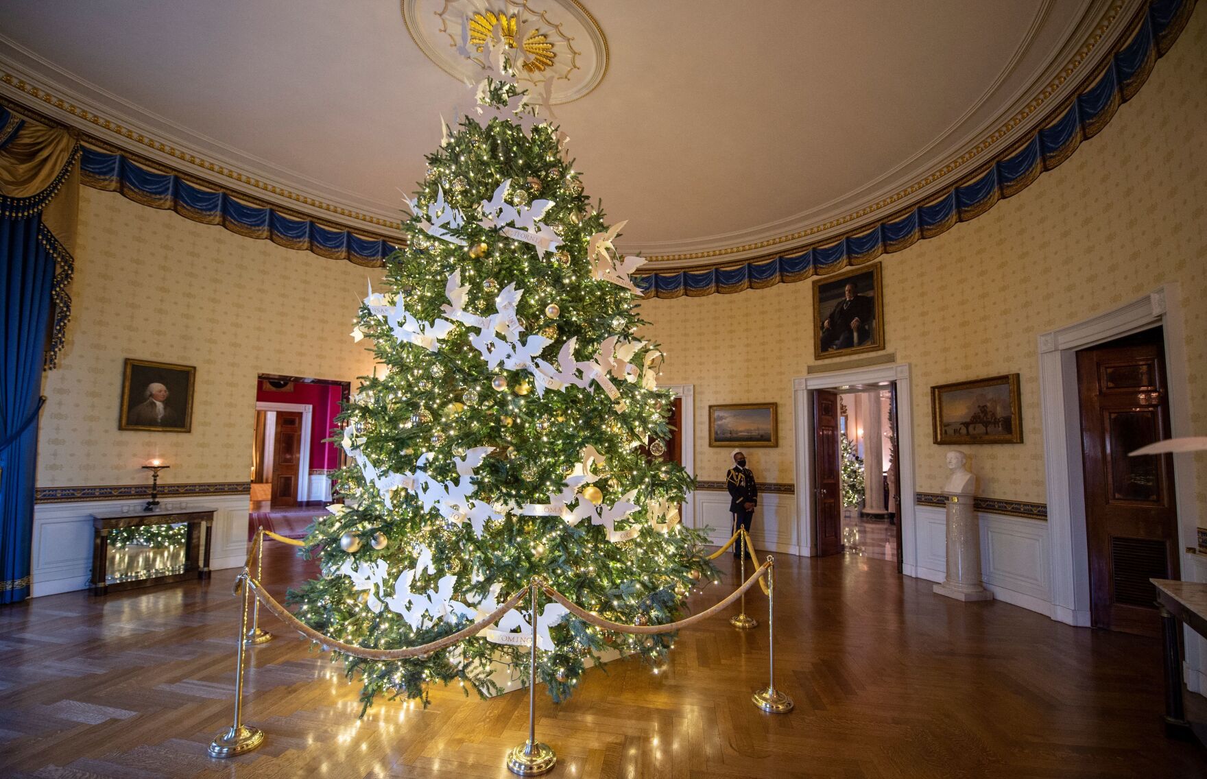 The Bidens unveil their first White House Christmas decorations WKNO FM