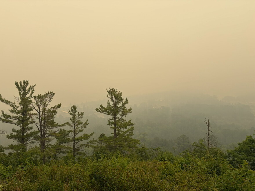 View from Brockway Mount Drive looking towards Copper Harbor on Wednesday, July 15, 2026.