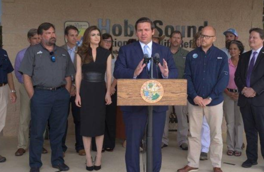 Gov. Ron DeSantis announce the creation of the Blue-Green Algae Task Force to better preserve and protect the water from pollutants., April 19, 2019