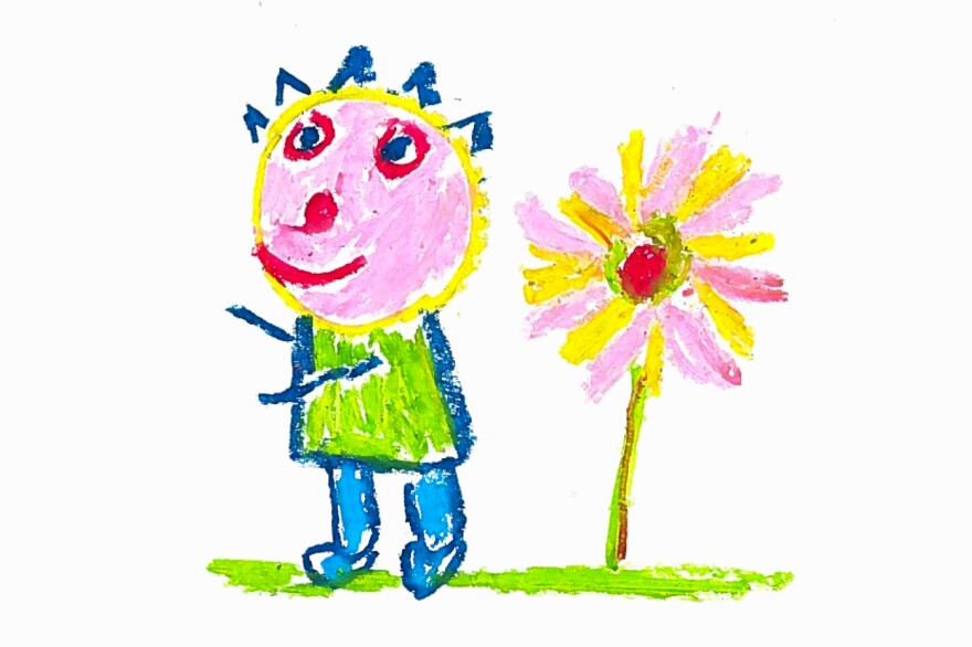 Do kids draw faces looking left?