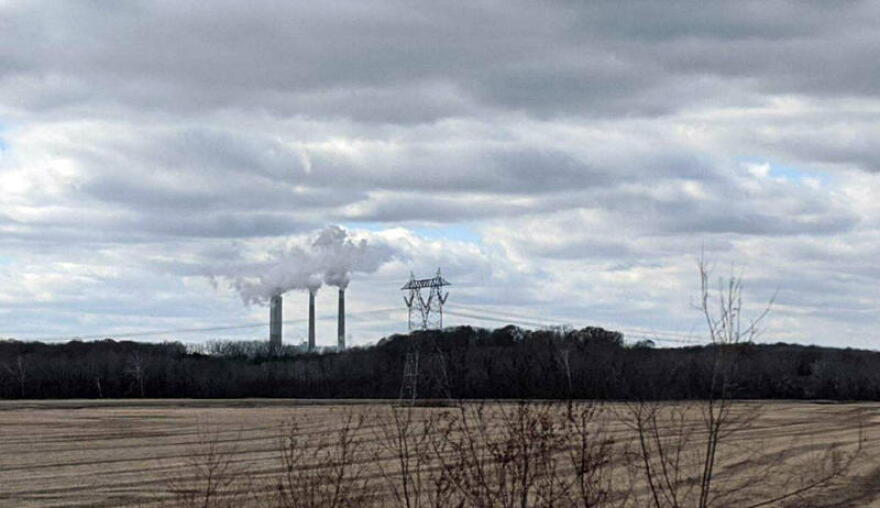 The Petersburg coal plant off of Highway 57.