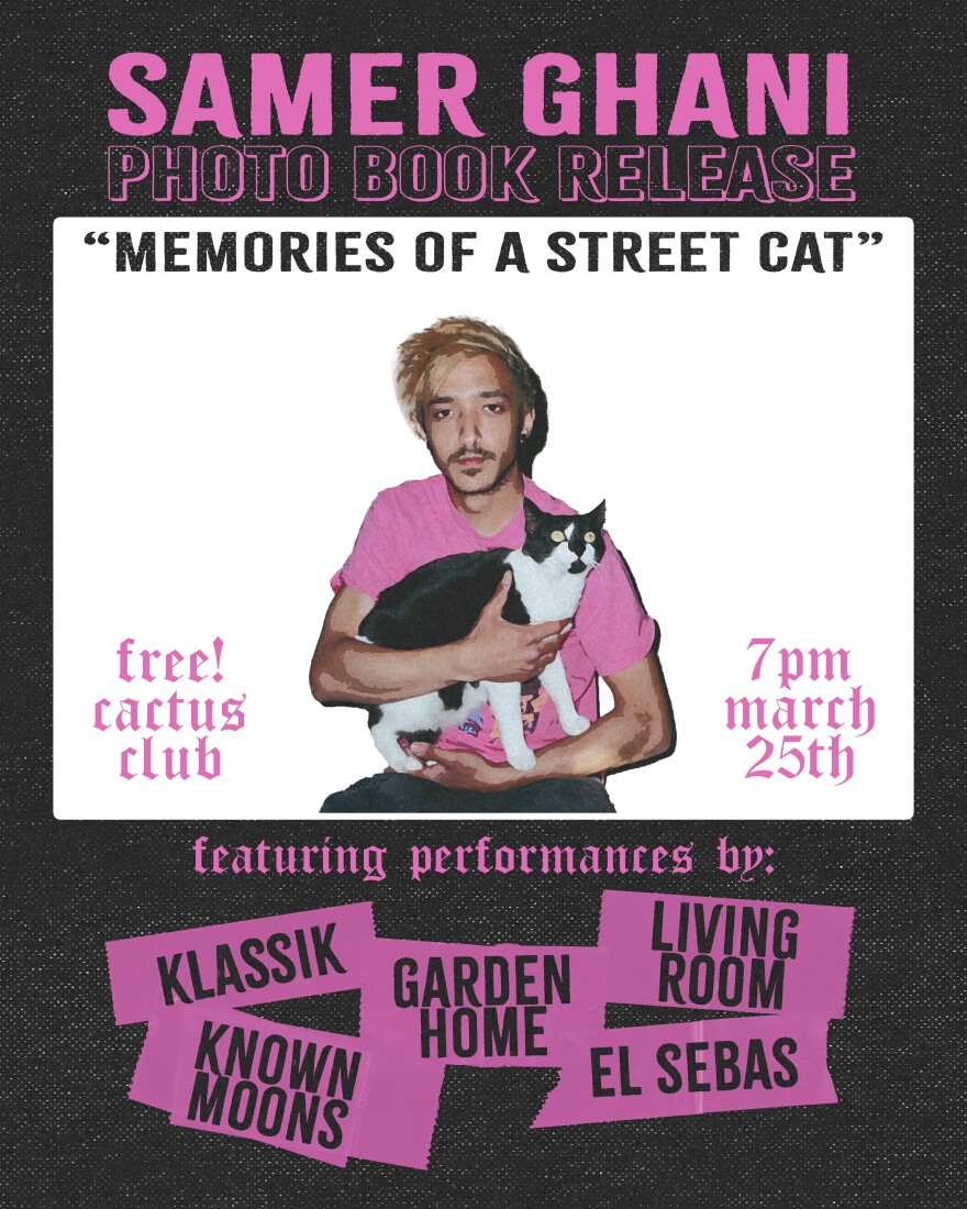 You can check out Ghani's free release party for "Memories of a Street Cat" on March 25 at Cactus Club.