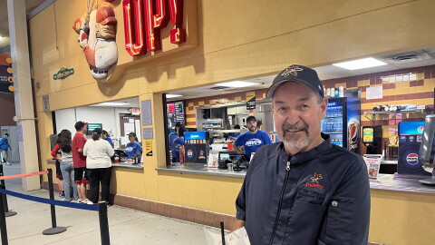 Albuquerque Isotopes head chef Jim Griego is a friendly guy, but he serves up a mean dish of nachos.