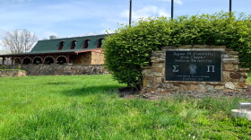 The Sigma Pi fraternity house in Bloomington, Indiana.