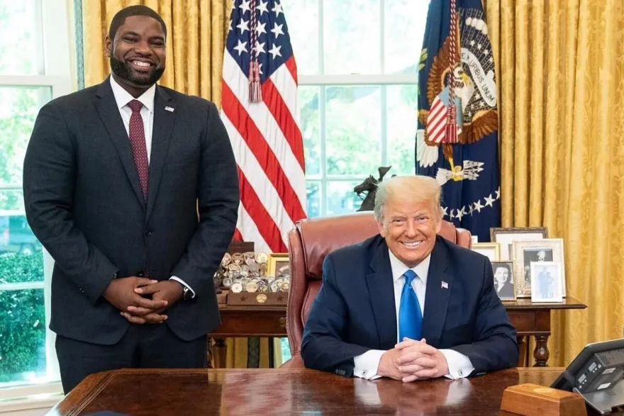 U.S. Rep. Byron Donalds with President Donald Trump.