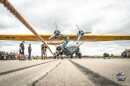 Strongman Champions League Competitor Jason Frawley participates in the PBY Catalina Plane Pull in Sandusky, Ohio on Sept. 5.