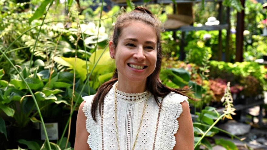 Stephanie Webster spearheaded the project “Food For The Front Lines” in Fairfield County, raising over $100,000 to support front line workers as well as 40 restaurants in the area. (Ryan Caron King / Connecticut Public)