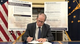 Gov. Mike Braun signed SEA 1, the major property tax reform legislation, into law on April 15, 2025.