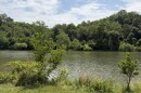 The Dan River flowing through Danville, Virginia.