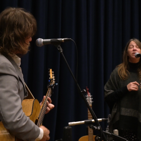 The Stifftones performing live in WNIJ's Studio A