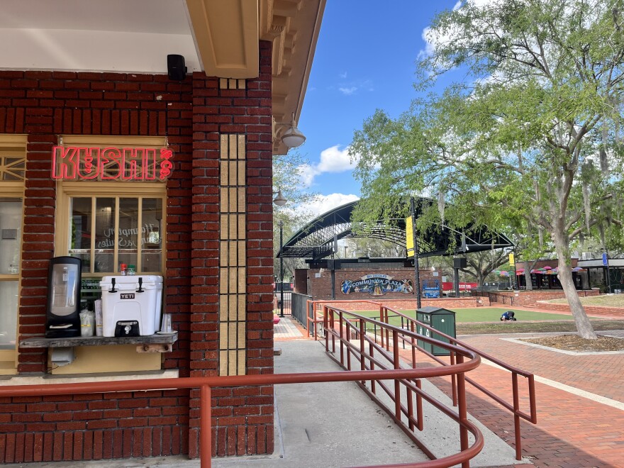 Kushi & Co. opened in downtown Gainesville on Bo Diddley Plaza on March 4. Located at 104 SE 1st Ave, the establishment is open Tuesday through Sunday for lunch and dinner. (Katie Klaiber, WUFT News)