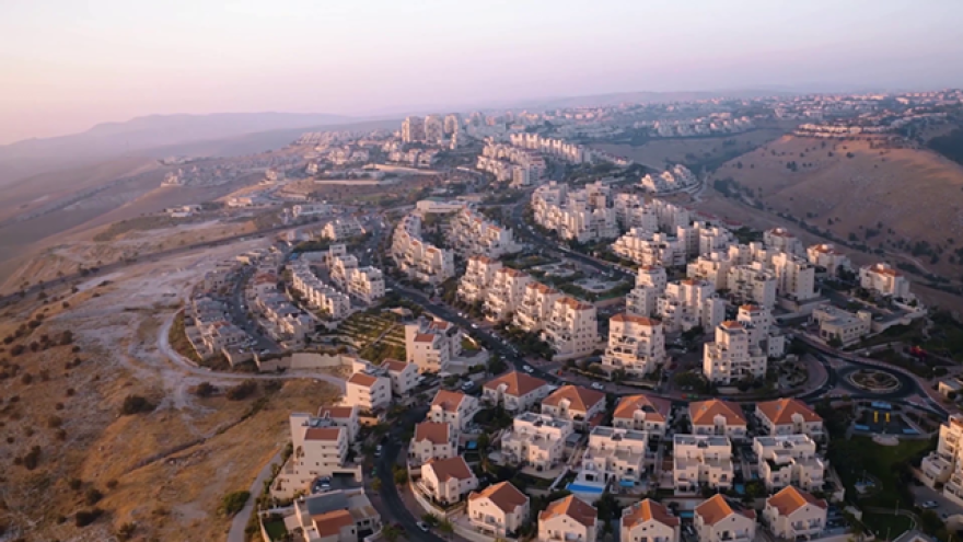 A screenshot from the documentary film "Occupation & De Facto Annexation."