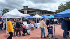 Crowds gathered at Custom House Plaza for Whalefest in downtown Monterey on April 11-12.